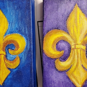 Fleur de Lis painting