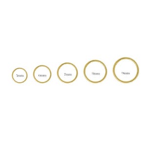 Nose Ring | Nose Hoop | 6mm 7mm 8mm 9mm | Surgical Steel Titanium | Waterproof Hypoallergenic Non Tarnish | Gold Silver | Jewellery Jewelry