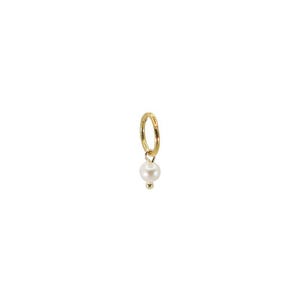 Pearl Belly Button Ring  | Stainless Surgical Steel | Gold Silver | 14 gauge  | waterproof | Piercing | hypoallergenic | Dainty Navel Hoop