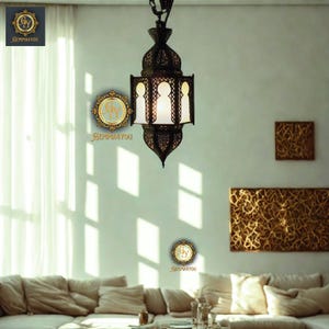 Moroccan pendant brass light, moroccan lamp,hanging lamp moroccan ceiling lamp,handmade chandelier,brass lamp, Morocco brass lantern