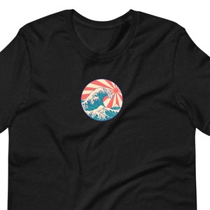 The Great Wave Unisex Shirt, Hokusai Wave Tee, Retro Shirt, Japanese Streetwear, Japanese Surf Shirt