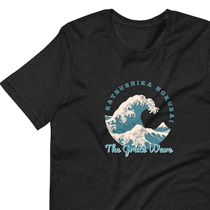 The Great Wave Unisex Shirt, Katsushika Hokusai Graphic T-shirt, Japanese Streetwear, Japanese Surf Shirt, Unique Gift