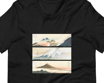 Mount Fuji Art T-Shirt, Japanese Streetwear, Hokusai Print