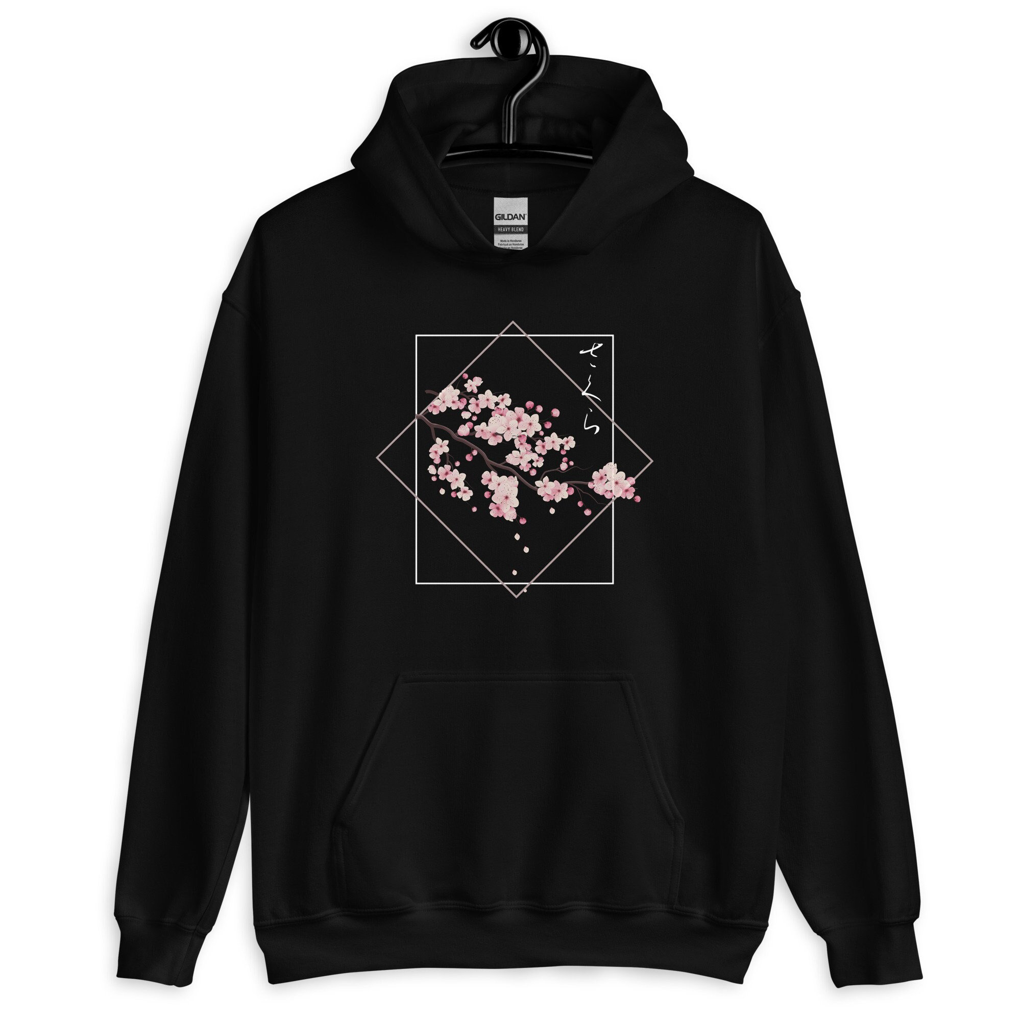 Sakura Artwork Unisex Hoodie, Japanese Cherry Blossom Aesthetic 