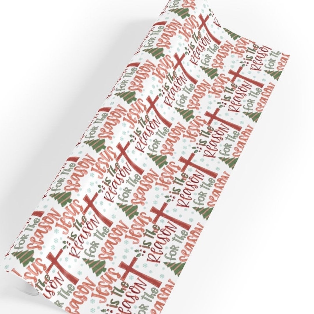 Jesus is the Reason Gift Wrapping Paper, Christian Christmas Gift