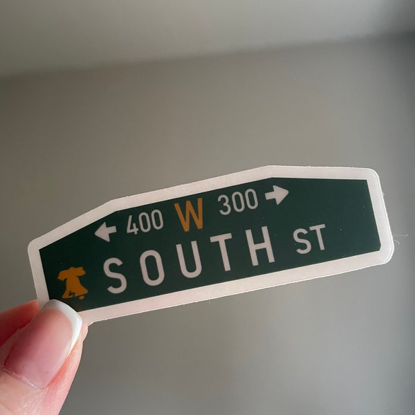 South Street Philadelphia Clear Sticker