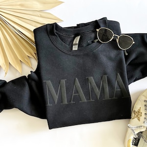 Mama Graphic Sweatshirt - Black main image 0