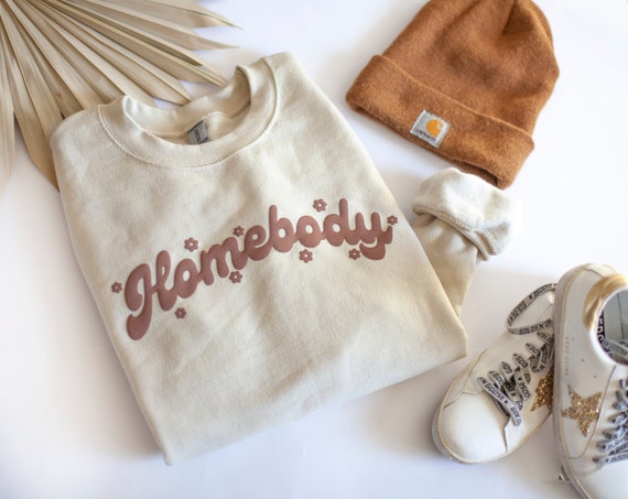 Homebody Crewneck Sweatshirt, Cozy Lounge Wear