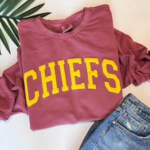 Chiefs sweatshirt, comfort colors sweatshirt, Taylor’s boyfriend sweatshirt