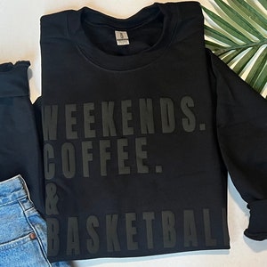 Sudadera Game Day, camiseta de mamá de baloncesto, sudadera de baloncesto, sudadera de café y baloncesto para el fin de semana