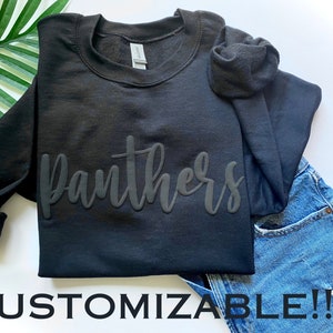 Custom team name sweatshirt, custom mascot sweatshirt