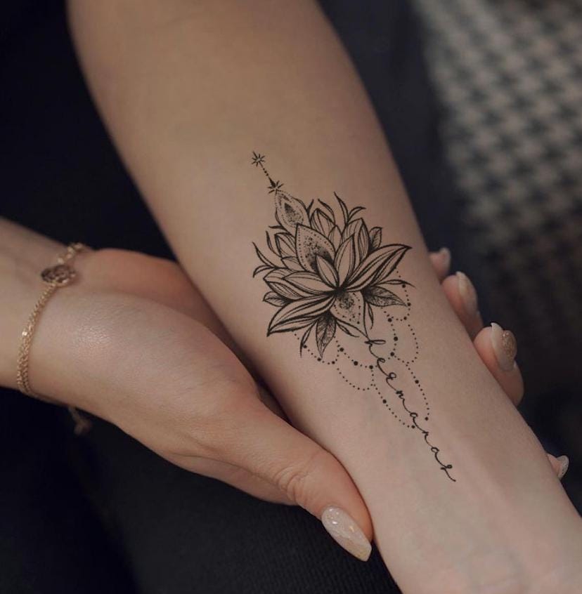 Semi Permanent Tattoo | Mandala Symbolism | Last up to 2 weeks | Vegan-Friendly | Gift Idea | Temporary Lasts 2 weeks | Halal | Waterproof