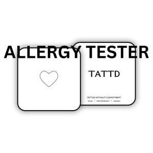 Semi Permanent Organic Tattoo | Small Tester Tattoo | Last up to 2 weeks | Vegan / Halal | Gift Idea