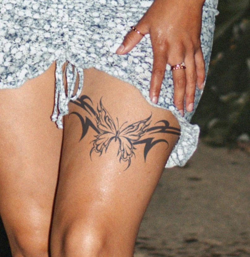 Semi Permanent Tattoo | Butterfly Electric | Last up to 2 weeks | Vegan-Friendly | Gift Idea | Temporary Lasts 2 weeks | Halal |