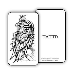 Semi Permanent Tattoo Half Sleeve | EGYPTIAN Theme | Last up to 2 weeks | Vegan-Friendly | Gift Idea | Temporary Lasts 2 weeks | Halal |