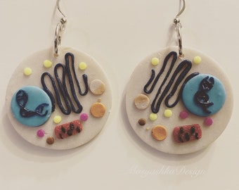 Cell Biology handmade earrings