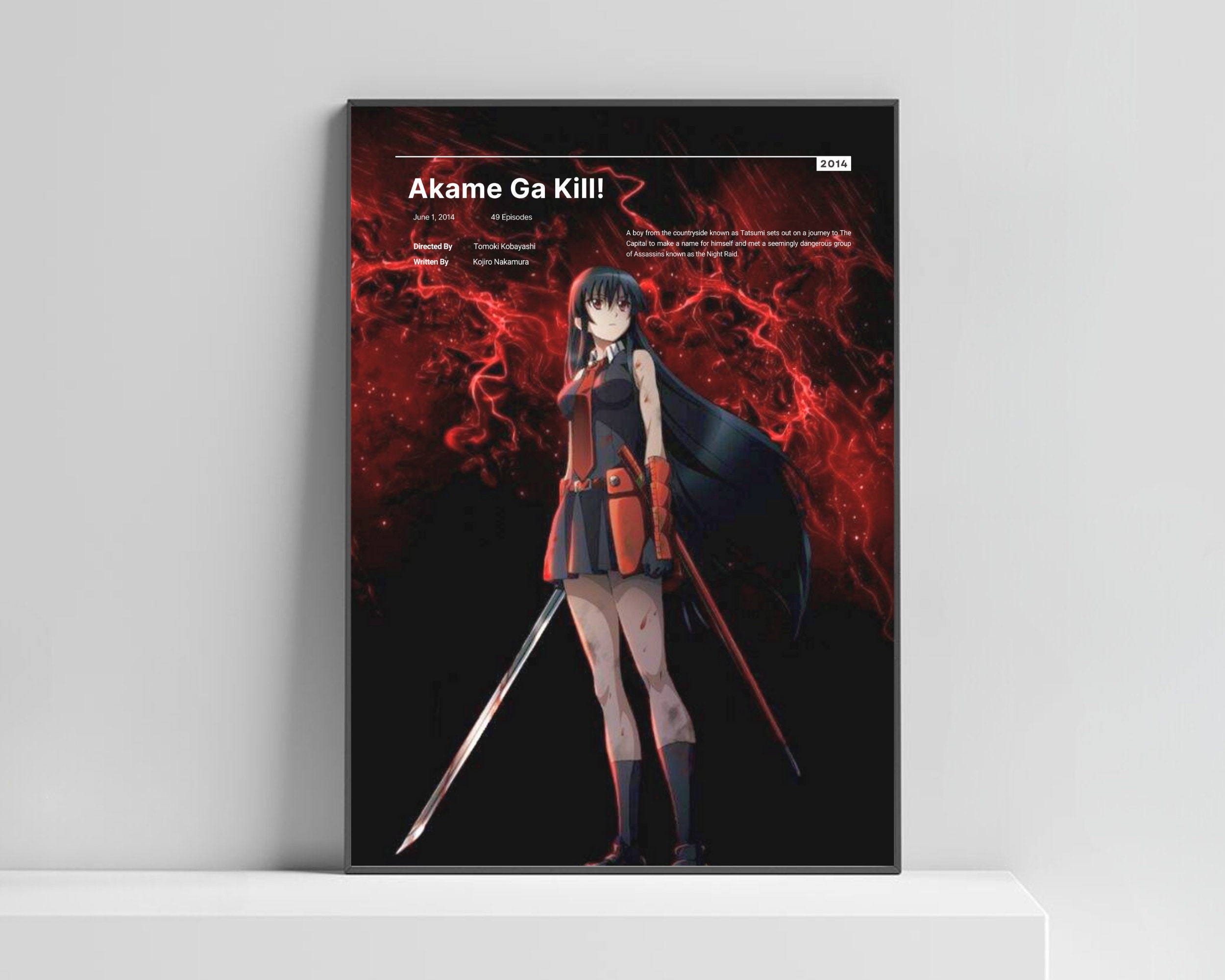 Akame Ga Kill Playmat/deskmat Officially Licensed 