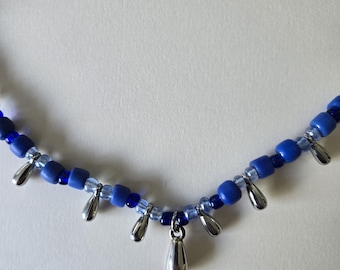 Necklace - Blue China