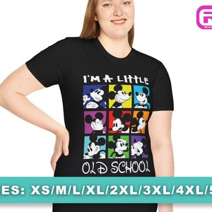 Steamboat Willie/Mickey &quot;Old School&quot; Unisex Softstyle T-Shirt