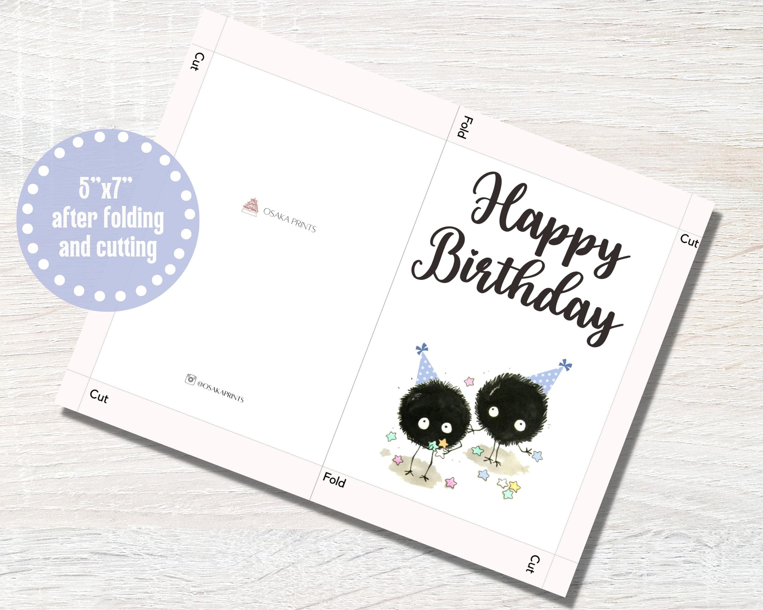 Printable Birthday Card, Downloadable Birthday Card, Birthday Card