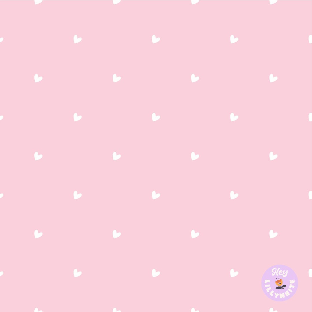 Light Pink and White Heart Seamless Pattern for Fabric Printing or ...