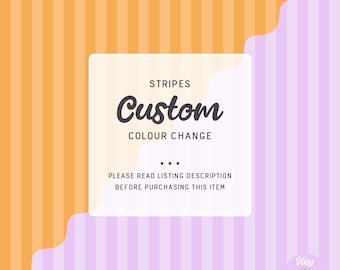 Custom Colour Change Stripes Seamless Pattern for Fabric Printing or Paper Printing, 300dpi High Resolution Digital File