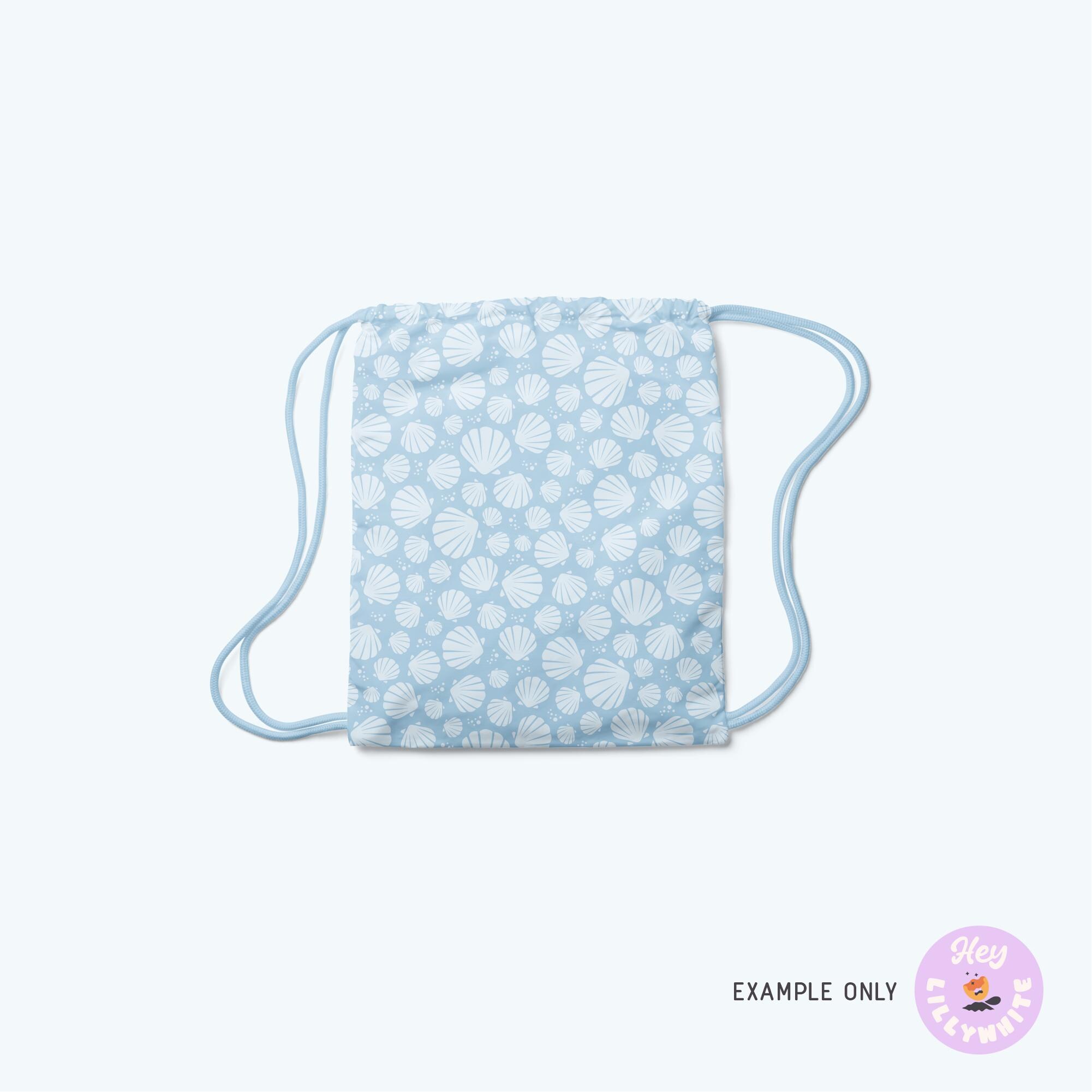 Light Blue Shells (tone-on-tone), Seamless Pattern for Fabric Printing ...