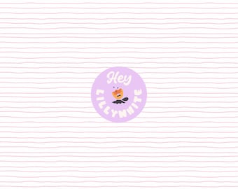 Thin Hand-drawn Light Pink and White Striped Seamless Repeat Pattern for Fabric or Paper Printing, Light Pink Stripes, High Resolution File
