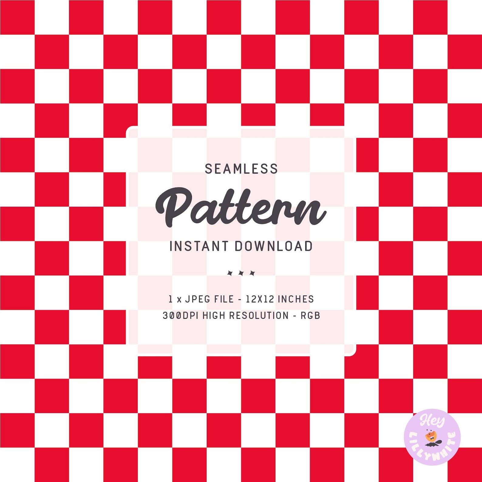 Bright Red and White Checkered Seamless Pattern for Fabric Printing or ...