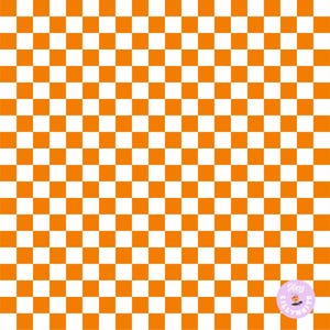Könnte beinhalten: Orangefarbener und weißer karierter Hintergrund mit einem kleinen Kreis unten rechts, auf dem "Hey Silly Whits" steht.