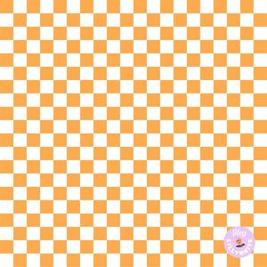 May include: A seamless pattern of alternating orange and white squares. The pattern is repeated throughout the image.