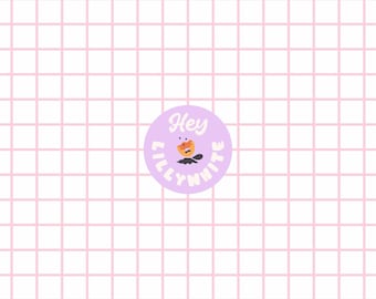 Thin Grid Lines in Light Pink and White, Seamless Repeat Pattern for Fabric or Paper Printing, Light Pink Grid, 300dpi High Resolution File