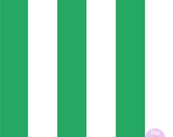 Emerald Green and White LARGE Striped Seamless Repeating Pattern, Green Stripes, 300dpi High Resolution Digital Pattern, Green Design File