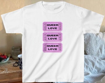 T-shirt bébé queer love