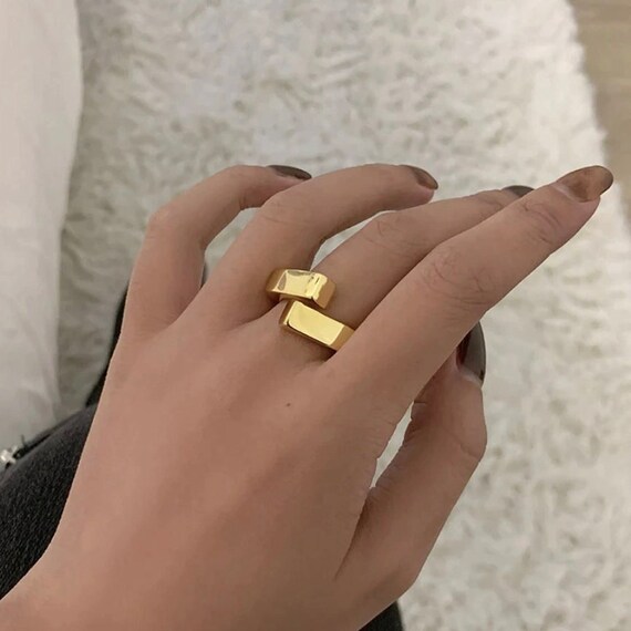 Ladies gold 2024 plated rings