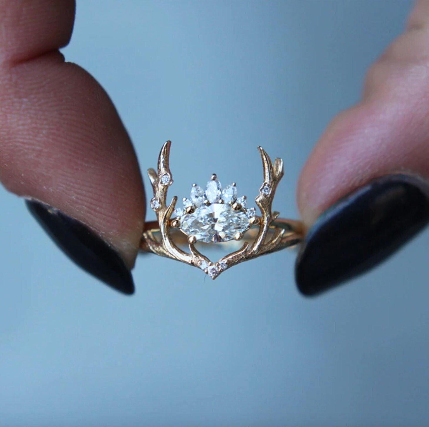 Deer Antler Ring Etsy Australia