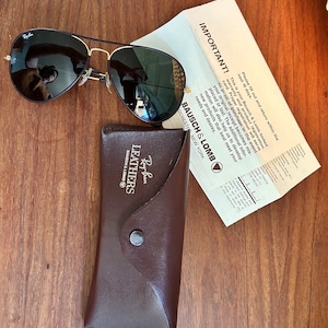 Vintage Ray-Ban Leathers Bausch & Lomb used