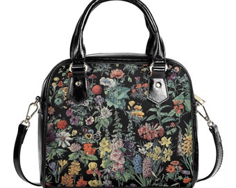 Vintage Handbag - Floral Vintage Bag - Millot Floral Shoulder Handbag