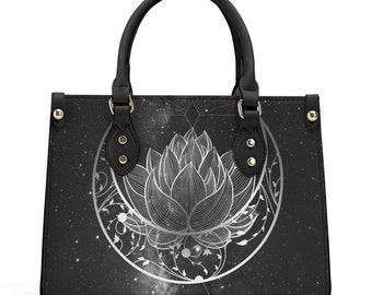 Gothic Moon Handbag - Witchy Style - Spooky Chic Tote