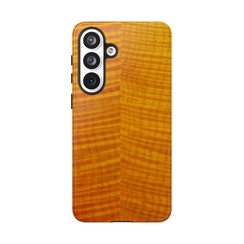 RELIC Series Tiger Flamed Maple Wood Guitar Finish Phone Case - FAUX Wood Sunburst Protective Tough Case Gibson, Suhr, Strat image 13