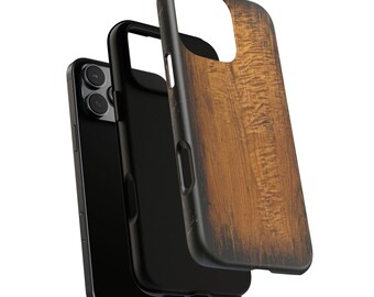 RELIC サンバースト ギター仕上げ スマホケース - フェイクウッド 2色