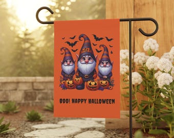 Gnome Garden Banner Customizable House Flag Halloween Gnome Troll Yard Flag, Scandinavian Nisse Tomte, House Decor, Norwegian Tomtar Duendes