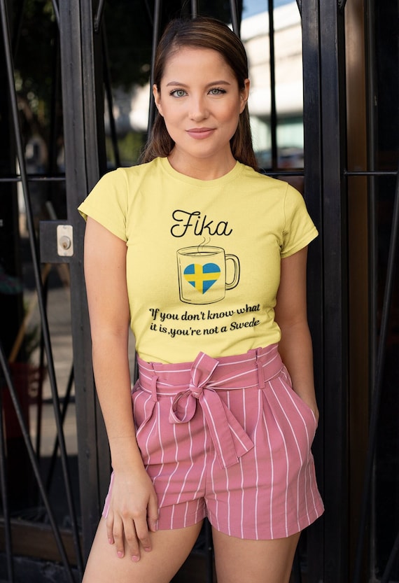 Swedish FIKA Unisex Shirt Softstyle T shirt Swedish Coffee Break Scandinavian Gift Fika With Friends Coffee With Friends Multiple Colors Etsy