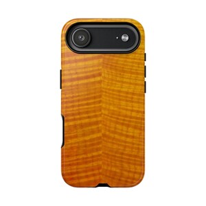 RELIC Series Tiger Flamed Maple Wood Guitar Finish Phone Case - FAUX Wood Sunburst Protective Tough Case Gibson, Suhr, Strat image 4