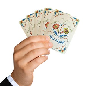 Baraja de naipes, juego de regalo de Var sa god para una noche de juegos de inspiración escandinava, juego de cartas de póquer, baraja de cartas de póquer, juego de cartas