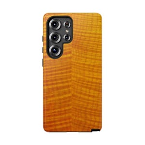 RELIC Series Tiger Flamed Maple Wood Guitar Finish Phone Case - FAUX Wood Sunburst Protective Tough Case Gibson, Suhr, Strat image 8