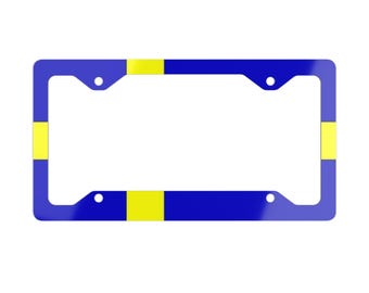 Swedish Flag License Plate Frame: Sweden Pride Car Accessory