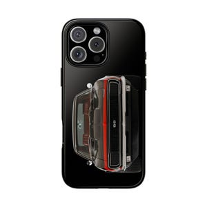 Black Camaro Chevrolet Chevy Cell Phone Tough Classic American Muscle Car Sports Vintage 1967 1968 RS/SS, Protective Cover, Heavy Duty Case