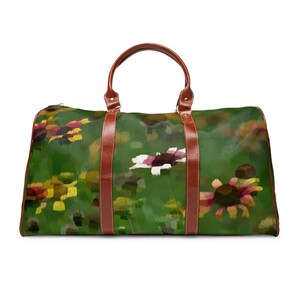 Sac de voyage floral de style impressionniste Sac fourre-tout étanche Sac à main Cartable Sac de sport scandinave Carryon Duffle