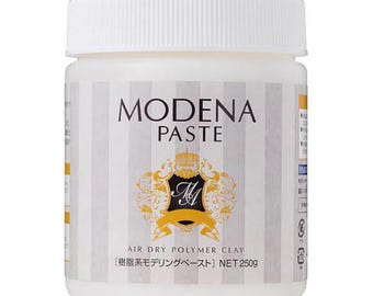 Modena Paste Air Dry Polymer Clay, for clay flowers, sweets & deco, miniature food, accessories Made in Japan 250g